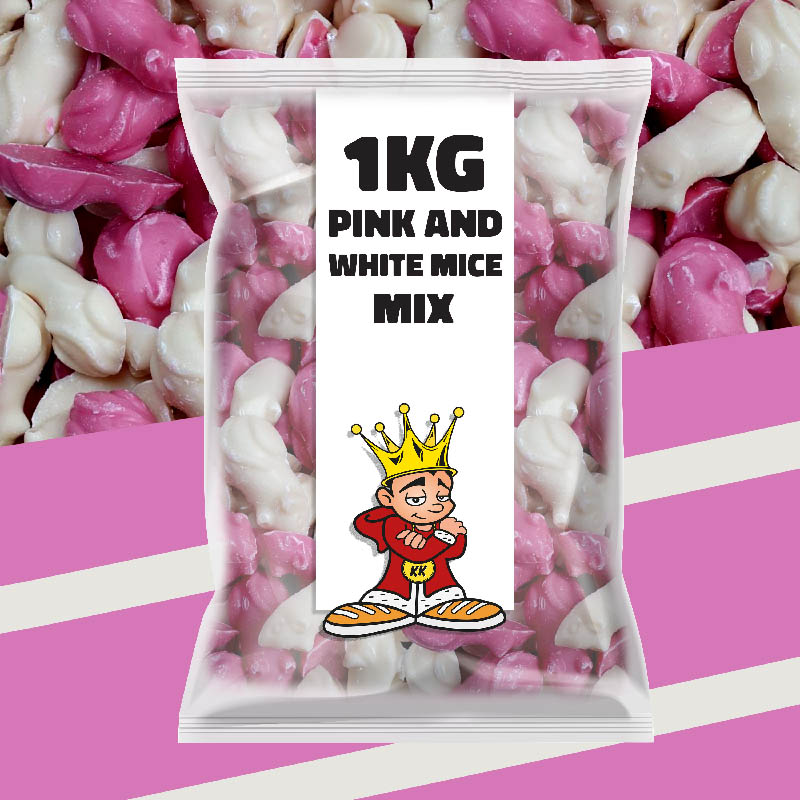 King Kandy Pink & White Mice 1kg