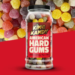 King Kandy American Hard Gums Jar 655g