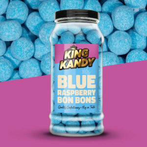 King Kandy Blue Raspberry Bonbons Jar 605g