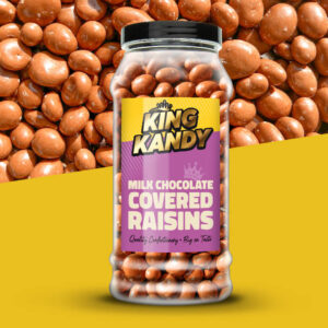 King Kandy Milk Chocolate Raisins Jar 655g