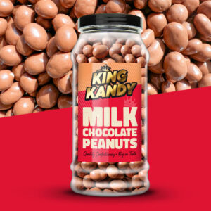 King Kandy Milk Chocolate Peanuts Jar 655g
