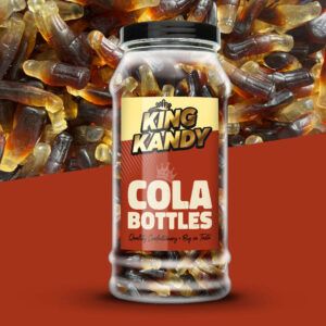 King Kandy Cola Bottles Jar 595g