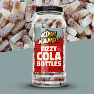 King Kandy Fizzy Cola Bottles Jar 585g