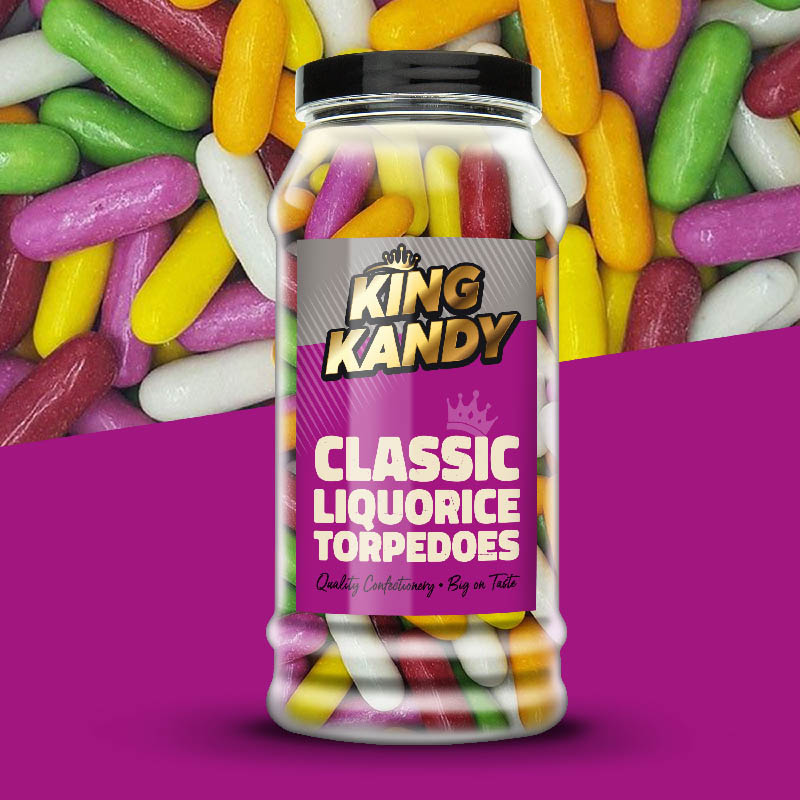 King Kandy Liquorice Torpedoes 715g