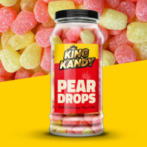 King Kandy Pear Drops Jar 645g