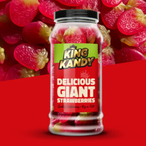 King Kandy Giant Strawberries Jar 570g