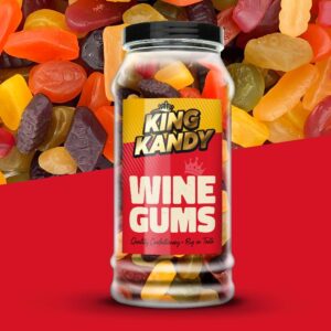 King Kandy Wine Gums Jar 705g